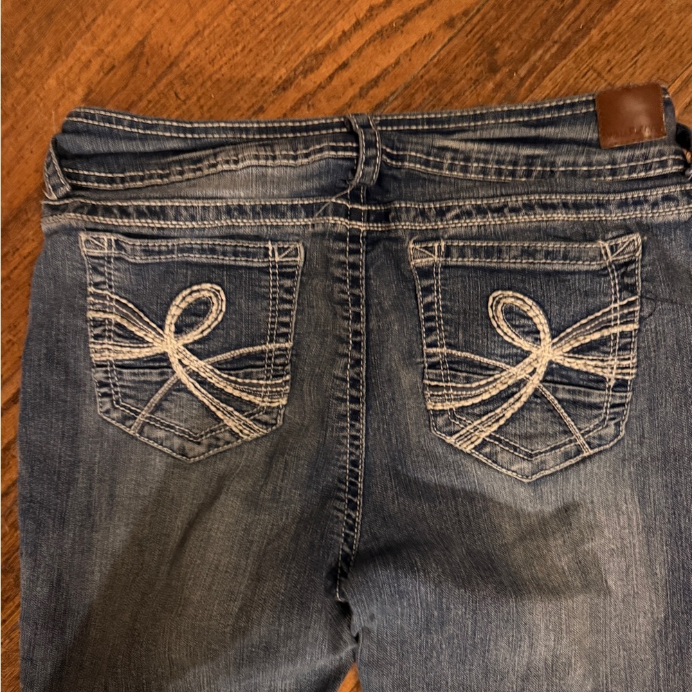 Wallflower Women's Boot Cut Jeans in Blue - Picture 6 of 7